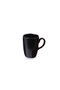 Hermia Juego de tazas de café de gres cerámico, 6 piezas, Negro